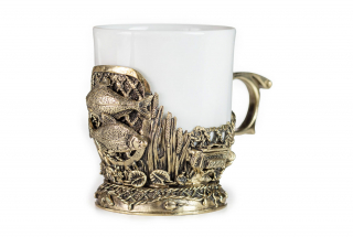 Кофейные чашки "Рыбалка" 4шт (жерех, щука, лещ, сом)