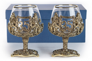Бокалы для коньяка "Юбилейный 35" 2 шт