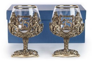 Бокалы для коньяка "Юбилейный 45" 2 шт
