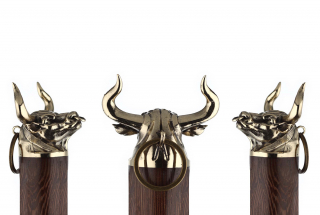 Ложка обувная "Бык" (Рожок латунь) удлиненная