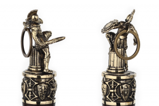 Ложка обувная "Римский легионер" (Рожок латунь) удлиненная