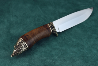 Нож подарочный "Щука" (Корень ореха)