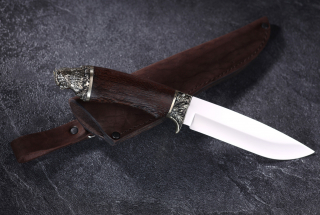 Нож подарочный "Хвойный лес - Сова" (Венге)