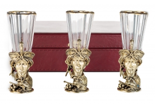 Лафитники "Иван Царевич" 3 шт (уп. кожа)