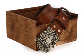 Ремень "Герб" (Рыжий)