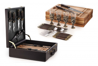 Стейковый набор "Трофейная Рыбалка" на 4 персоны (лафитник)