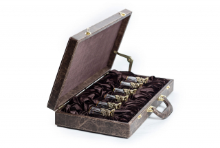 Стопки "Строитель" 6 шт (уп. кожа)