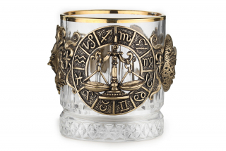 Стакан для виски Знаки зодиака "Весы" (эконом)
