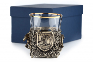 Стакан для виски "Юбилейный (рыбалка) 50"